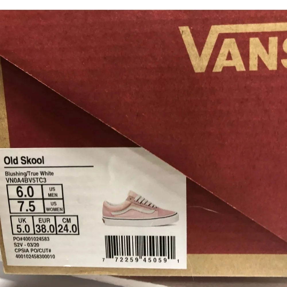 Vans Women’s Old Skool Sneakers Blush, Size 7.5 M